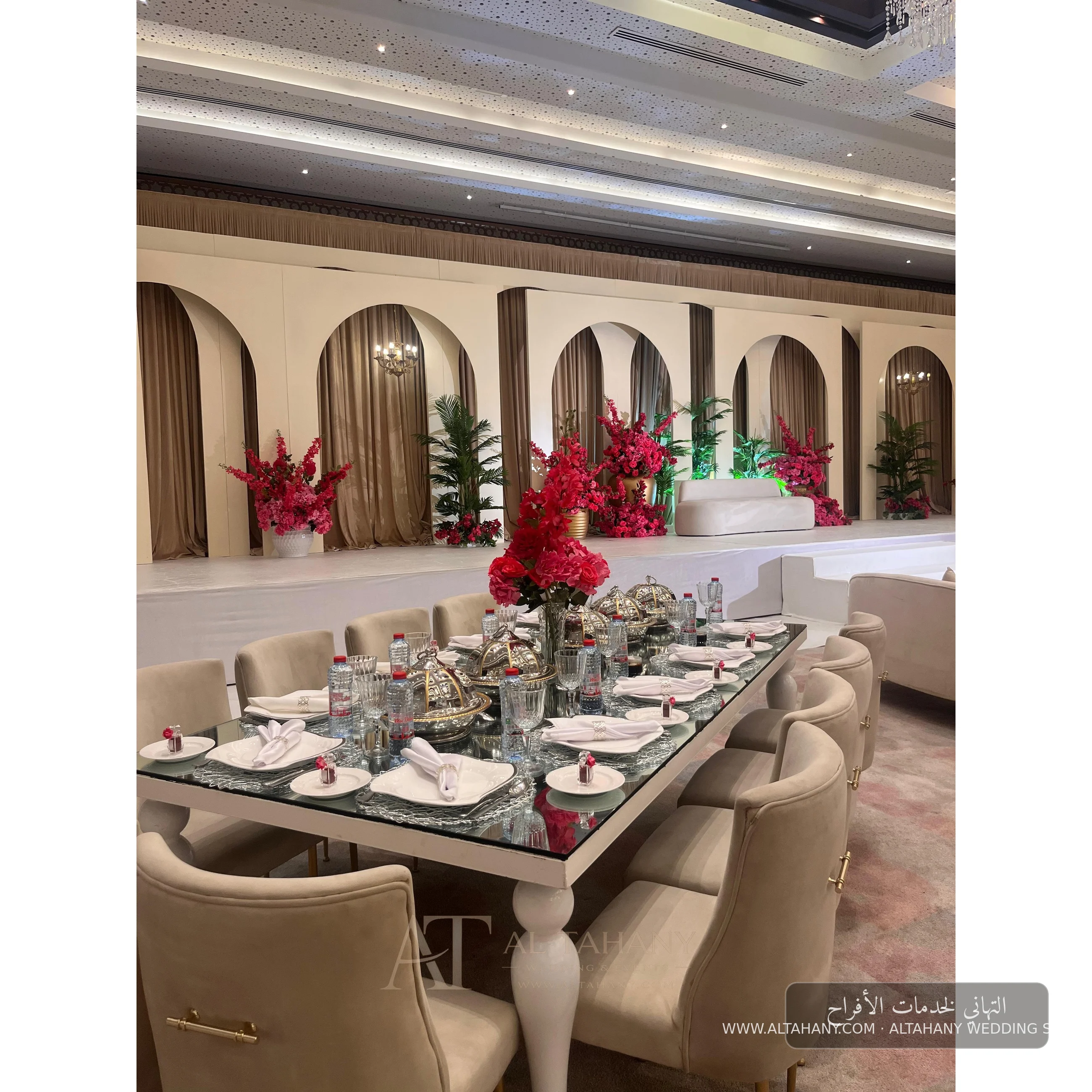 تنسيق طاولات أفراح