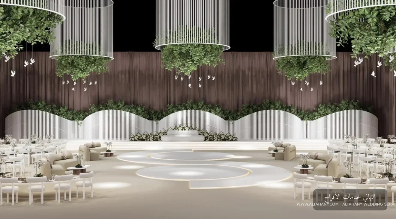 Round Stage Kosha with Suspended Greenery — design no. 176