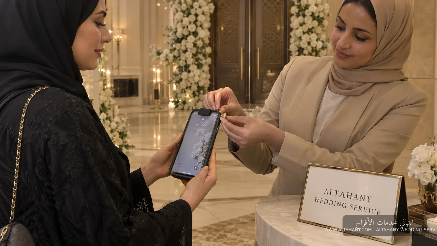 تركيب غطاء الكاميرا على هاتف الضيف